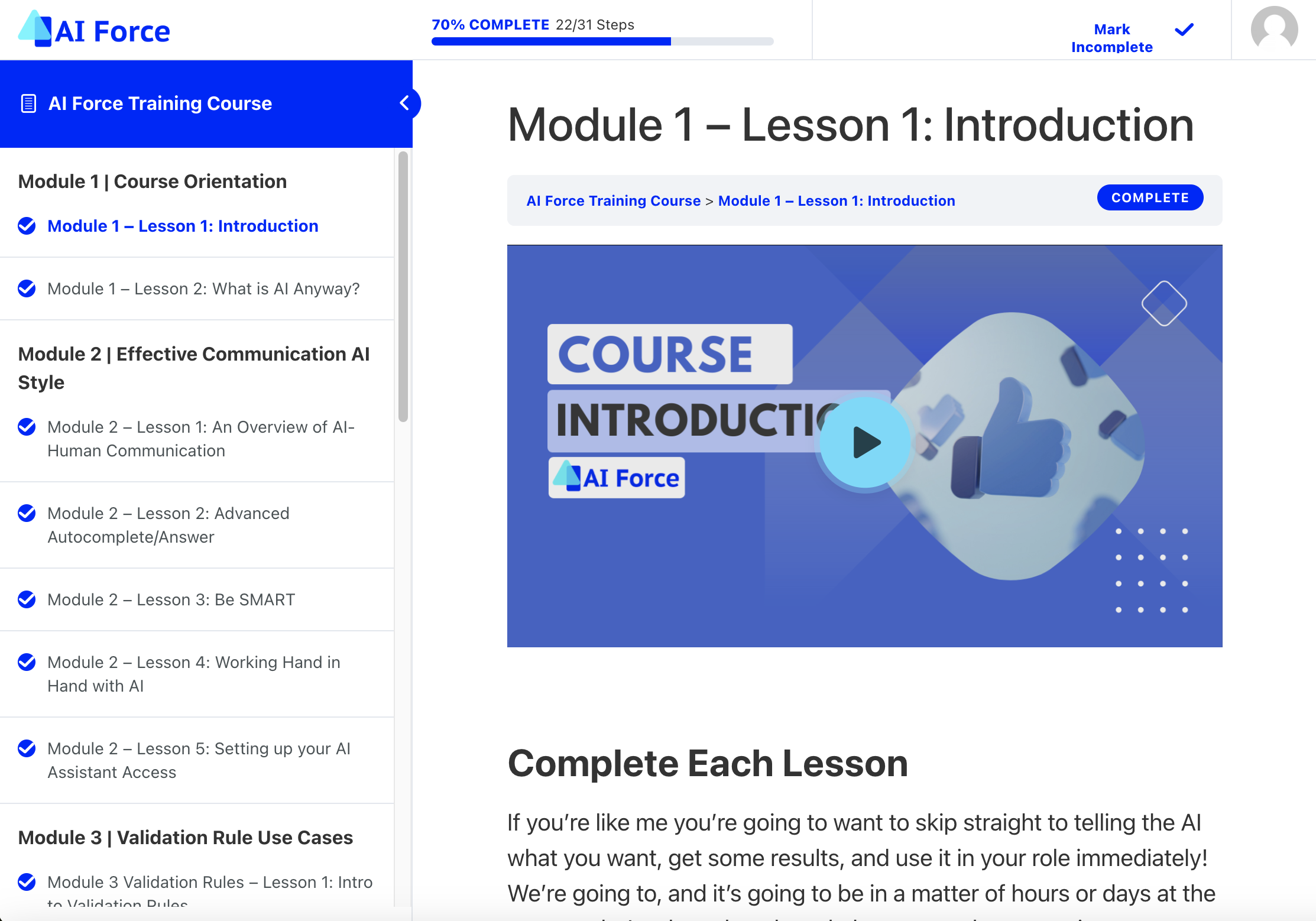 AI Force Training - For Salesforce Professionals