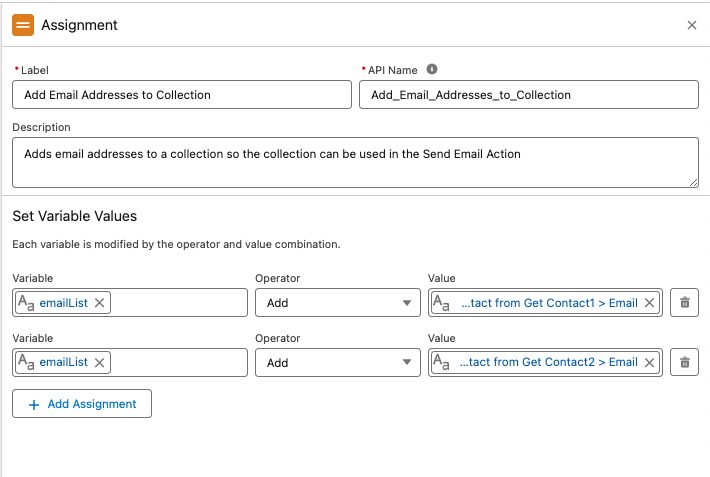Assigning Email Addresses in Flow Builder